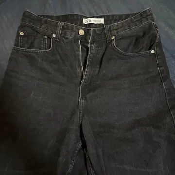ZARA 스트레이트 데님 블랙