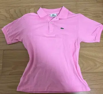 LACOSTE 라코스테 반팔 피케 셔츠 핑크
