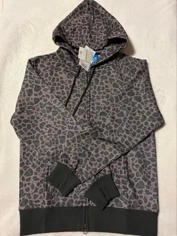 BEAMS 레오파드 무늬 집업 후드티 mmts