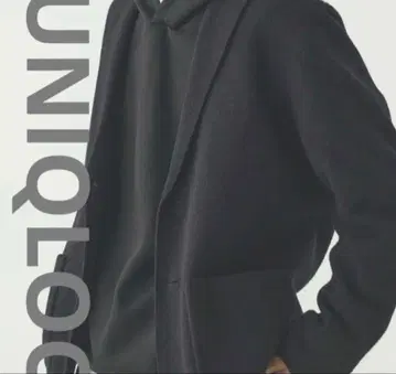 UNIQLOC 니트 자켓 L 블랙 융모