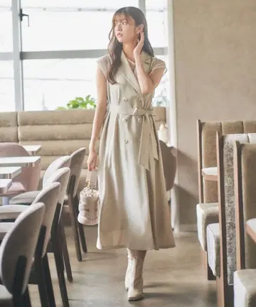 [새상품급] LILIANCARAT 롱베스트 원피스