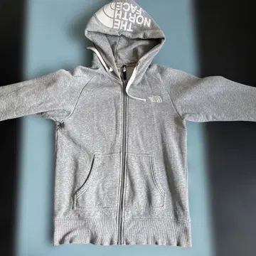 THE NORTH FACE 풀 집업 후드티 그레이