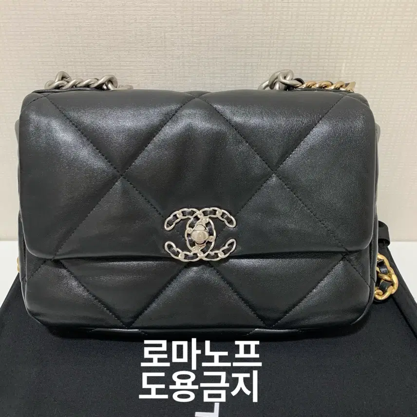 샤넬 19백 램스킨 미듐 은장 내장칩 사진 2