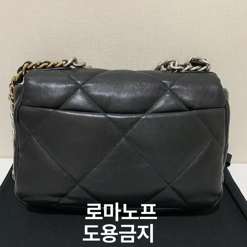 샤넬 19백 램스킨 미듐 은장 내장칩 사진 3
