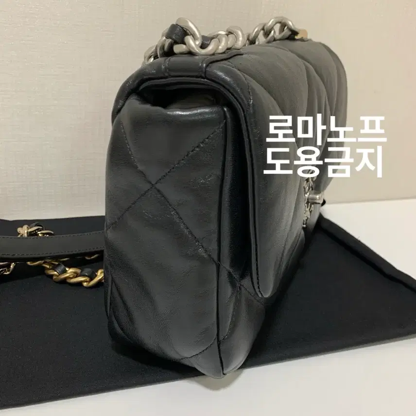 샤넬 19백 램스킨 미듐 은장 내장칩 사진 4