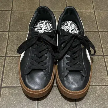 [ 25cm ] PUMA 푸마 바스켓 플랫폼 트레이스 가죽