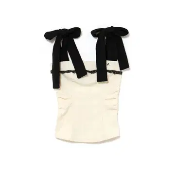 andmary Samantha ribbon tops 리본 뷔스티에