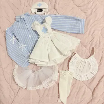 1/4 MDD MSD 인형 의류 간호사 스카이블루