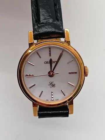 ORIENT L&R 여성용 손목시계 쿼츠 골드 작동