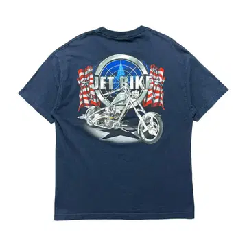USA 구제 의류 00S 아메리칸 초퍼 JET BIKE T셔츠 바이크