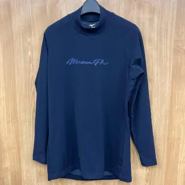 즉시 결제 Mizuno Pro 미즈노 프로 긴팔 티셔츠 롱티 네이비 L