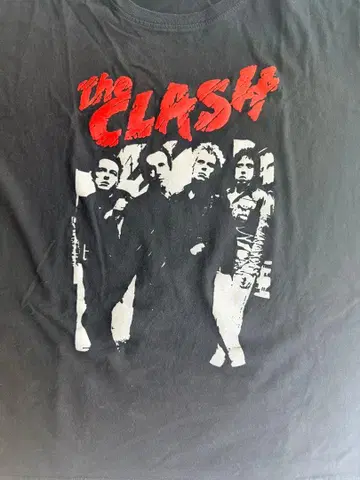 The Clash 밴딩 티셔츠 블랙 닐바나