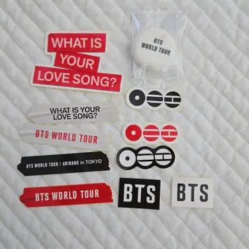 BTS WORLD TOUR 커스터마이즈 캔 스티커 10장