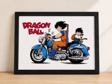 DRAGON BALL 손오공 손오반 포스터 액자 포함
