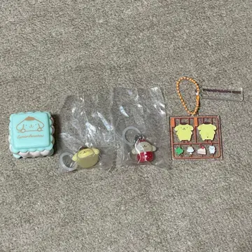 산리오 폼폼푸딩 굿즈 가챠 메지루시 액세서리 키링