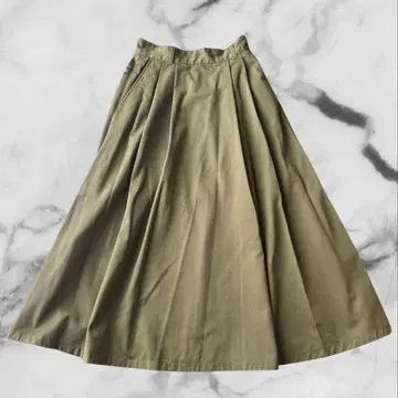 Dickies 카키 롱 플레어 스커트 맥시 길이 M 사이즈 당일 발송