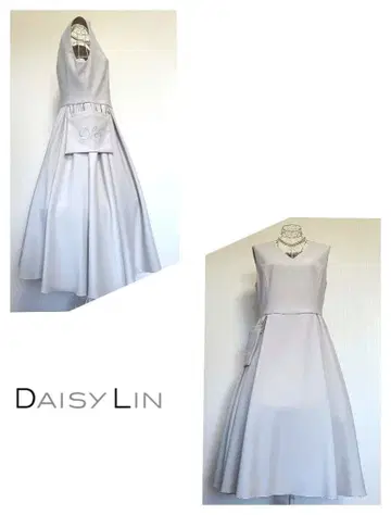 DAISYLIN 데이지린 롱 드레스 로고 포켓 원피스 그레이 레어 42