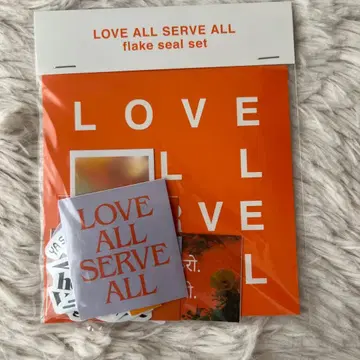 후지이 카제 LOVE ALL SERVE ALL 플레이크 씰 세트