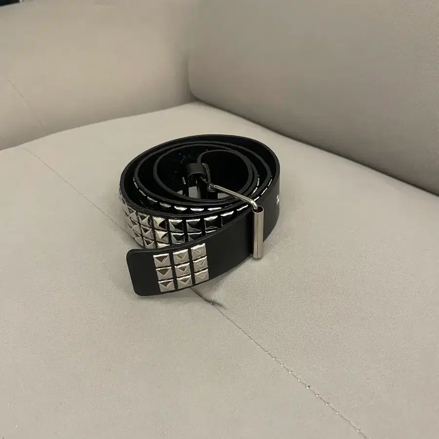 Unused) 9999archive Flower Stud Belt Black | Bunjang Global