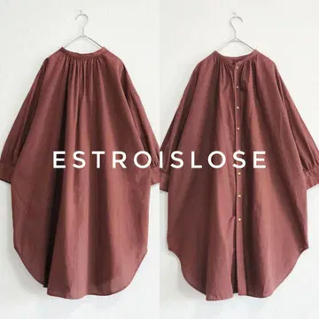 ESTROISLOSE 코튼 린넨 로운 튜닉 원피스 전후 2way