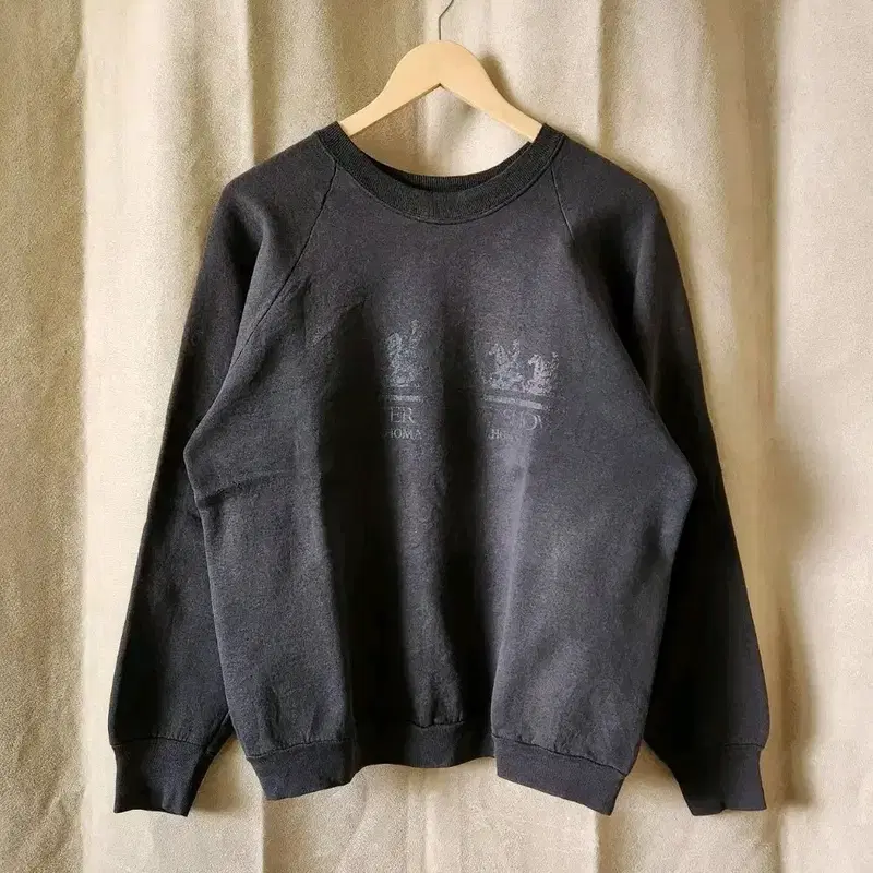 90s USA Fruit of the loom 스웨트셔츠 블랙 L