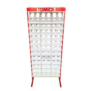 TOMICA 미니카 랙 빨흰 진열대 B
