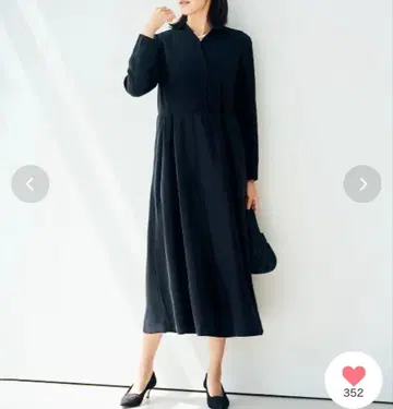 IEDIT 순 블랙 원피스 카슈쿨 원피스 관혼상제 펠리시모 블랙