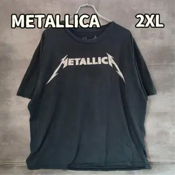 메탈리카 Bravado 프린트 밴딩 T셔츠 반팔 블랙 2XL [ 에489