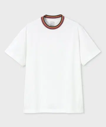 Paul Smith 멀티 스트라이프 넥 T셔츠