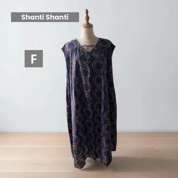 선착순 Shanti Shanti 원피스 아프리칸 프린트 면 F