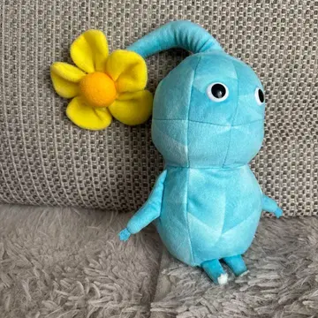 피크민 봉제 인형 파랑 피크민 꽃 포함