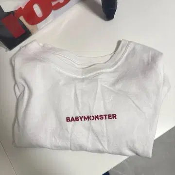 babymonster 티셔츠 숏 기장