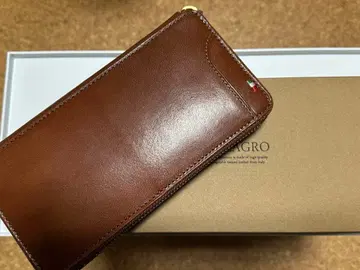 MILAGRO 라운드 지퍼 장지갑 브라운