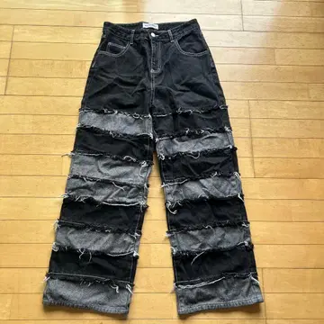 00s Y2K 아카이브 그런지 오피움 데님 팬츠
