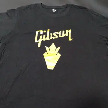 미사용 UNIQLO UT Gibson 티셔츠 XL 블랙 반팔 티셔츠