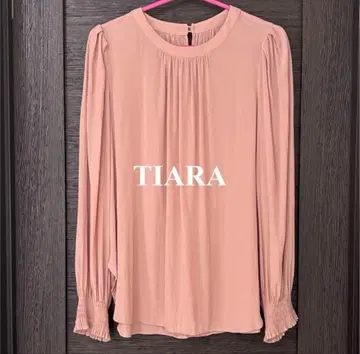 TIARA 티아라 멜로즈 퍼프 슬리브 양류 블라우스 개더 턱