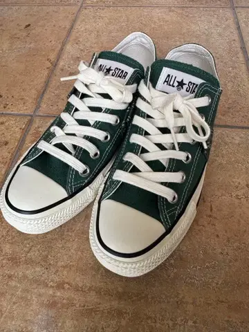 Converse All Star 로우컷 다크 그린
