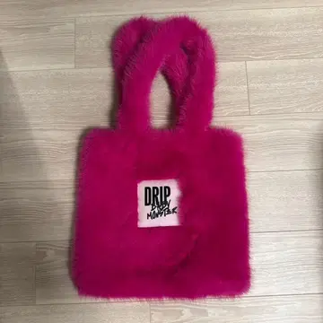 BABYMONSTER DRIP 퍼 백 핑크