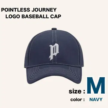 POINTLESS JOURNEY LOGO BASEBALL CAP NAVY