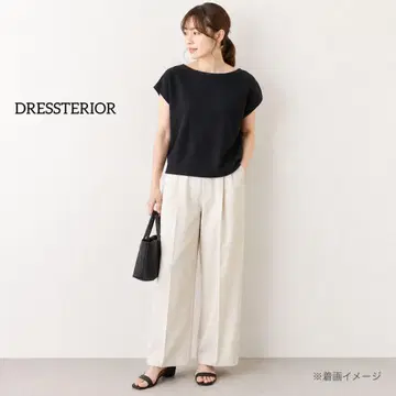 DRESSTERIOR 니트컷소 블랙 변형 소매 보트넥