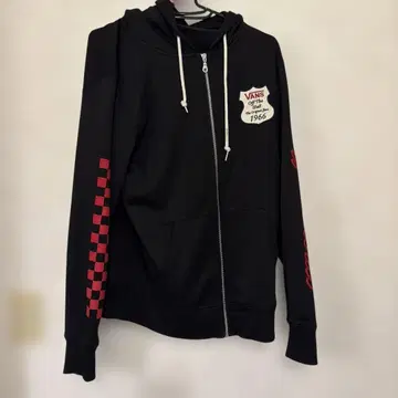 VANS 집업 후드티 블랙 XL