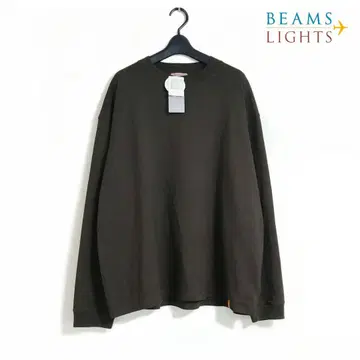 새상품 BEAMS LIGHTS 기자 코튼 스플렌더 트위스트 롱 T셔츠