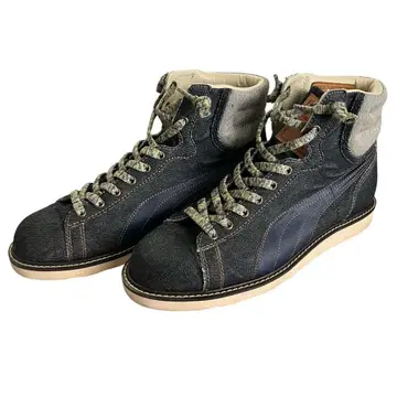 PUMA 데님 하이컷 스니커즈 26cm Made in Japan 새상품급