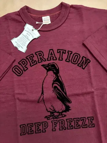 새상품 웨어하우스 4601 별주 T셔츠 XL DEEPFREEZE 보르도