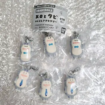 멜로와 타비 메지루시 액세서리 꼿꼿 타비 방긋 타비 6개 세트