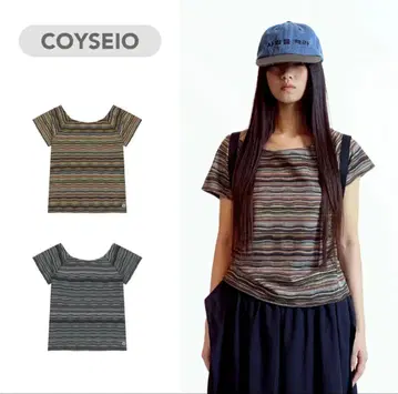 COYSEIO 멀티 보더 T셔츠