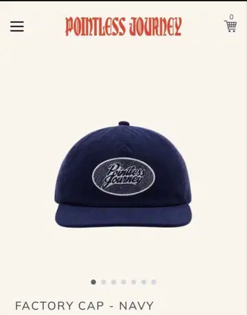 POINTLESS JOURNEY FACTORY CAP - NAVY