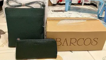 [ 여성용 ] BARCOS 장지갑 숄더백 모스그린 미사용