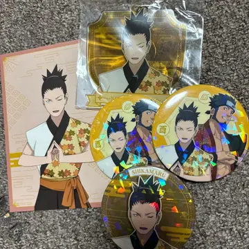 NARUTO 나라 시카마루 캔뱃지 아크릴 스탠드 세트