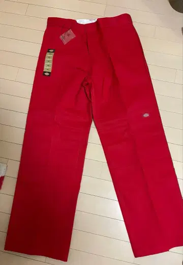 Dickies 루즈핏 워크 팬츠 36x32 레드